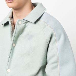 เสื้อแจ็คเก็ตเบสบอลหนังแท้ปักลายโลโก้ตามสั่งสำหรับผู้ชาย แขนยาว ทรงบอมเบอร์  แบบยูนิเซ็กส์  คอตั้ง  สำหรับฤดูหนาว - Product Image 5