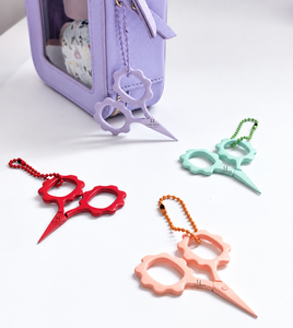 Ciseaux Putford blancs, petits ciseaux mignons pour broderie, mini-ciseaux bicolores circulaires de Degen - Product Image 6