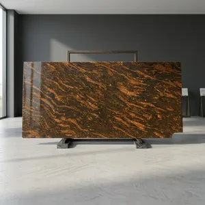 Best Quality Marqino Gold Granite Natural <b>Stone</b> Slab Smooth Finish Premium Material for Construction and Decoration Use - Product Image 2