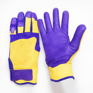 Gants de frappe de baseball personnalisés en cuir véritable, fabricant OEM - Product Image 5