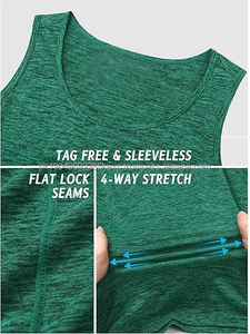 Débardeurs de sport pour hommes à séchage rapide, surdimensionnés, de bonne qualité, fabriqués sur mesure - Product Image 3