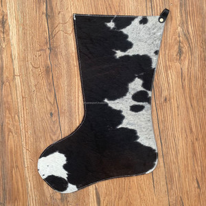 ถุงน่องลายดอกไม้สำหรับเทศกาลคริสต์มาสขนาดใหญ่16 ", ถุงน่องแบบตะวันตกหนังวัวสีเทอร์ควอยซ์ - Product Image 3