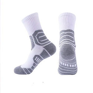 Unisex Premium Custom Polyester <b>Wool</b>-Liner Anti-Slip Casual Crew <b>Socks</b> Winter Outdoor Soccer Workouts-Geometric Pattern Cuff - Product Image 2