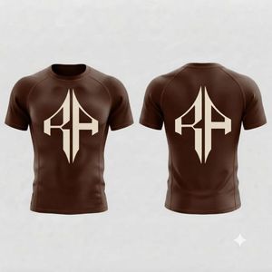 Nueva Camiseta Deportiva/MMA con Protección UV, Sublimada, Cuello Redondo, Material de Spandex/Poliéster, Calidad Premium para Hombre - Product Image 1