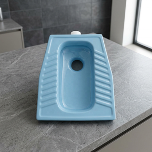 Vistaar Eastern Double White Modern Squatting <b>Pan</b> Bathroom Export Quality Sanitary Ware Toilet From India - Product Image 5
