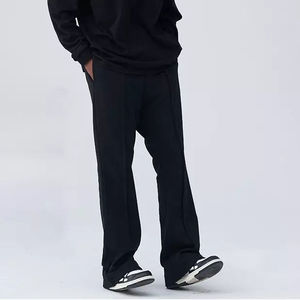 OEM Custom Logo Men's High Quality Casual Flared Jogger Track <b>Pants</b> Elastic Waistband Mens Stacked Flare Sweatpants for Unisex - Product Image 3