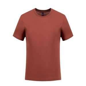 Camiseta de Manga Corta con Cuello Redondo para Hombre, 100% Algodón, Color Sólido, Estilo Casual, Corte Regular, Tejido Liso - Product Image 4