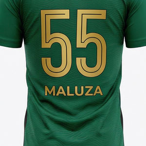 Tenue de football noire et or pour hommes, maillot de football personnalisé, shorts respirants, vêtements de sport, ensemble d'entraînement - Product Image 3