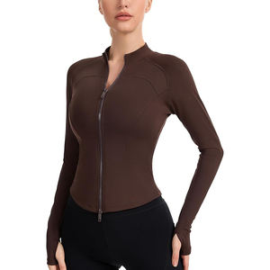 Cárdigan de Yoga Abierto por Delante para Mujer, Manga Larga, Corte Holgado, Flujo Suave, Nailon y Spandex, Elástico, Transpirable y Ligero - Product Image 1