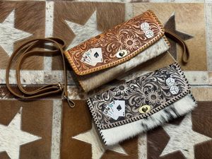 Custom Hand <b>Tooled</b> Cow <b>Leather</b> Lock Handbag Purse Western Fashion High Quality Elegant Luxury Crossbody Shoulder Bag for Women's - Product Image 3