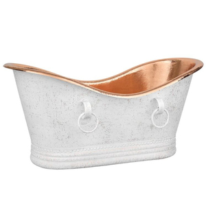 Baignoire autoportante moderne en cuivre avec hydromassage, 40 jets, thérapie chauffante, écologique, taille personnalisable, accoudoirs inclus - Product Image 2