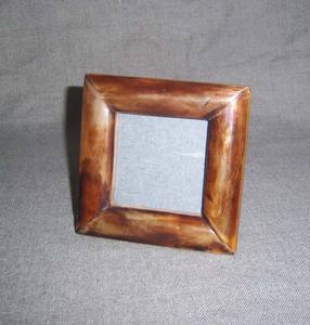 Tableau décoratif sur mesure en bois poli avec incrustation acrylique et accent en corne de buffle beige, design artistique écologique, vente en gros - Product Image 3