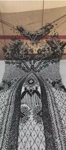 Modern Designer Embroidered Dress Panels Heavy <b>Needlework</b> Dress Panel Fabric From India Exporter At Bulk Price - Product Image 2