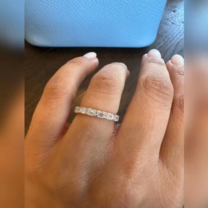Bague de luxe en diamant de laboratoire taille émeraude pour femme, or 9K 14K 18K, cadeau de fiançailles et de mariage, avec certification IGI SGL, 2 carats - Product Image 5