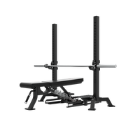 Máquina de remo y press de banca inteligente QLI QMP450, plegable, comercial, de seguridad, para gimnasio y fitness, con placas de peso ajustables y duraderas.