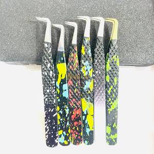 Wholesale Volume Lash Tweezers 45° 90° Color Coated Stainless Steel OEM ODM - Product Image 5