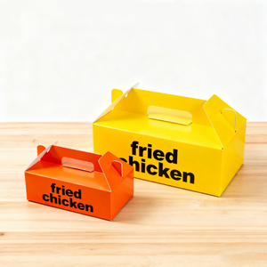 Factory Price Biodegradable Eco-Friendly Disposable Fast Food Packaging <b>Box</b> for Hamburger Fries Fried Chicken Takeout Large - Product Image 6
