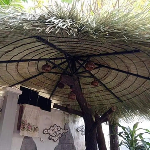 Sombrilla Plegable de Techo de Paja para Jardín/Patio de 1.8m, Fabricada en Vietnam, Venta al por Mayor para Exportación - Product Image 1