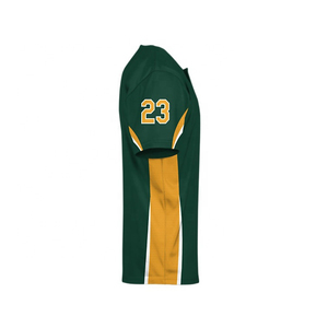 Maillot de baseball vierge pour sublimation, chemise boutonnée unie style Hip Hop, uniforme sportif homme femme, logo personnalisé OEM ODM - Product Image 3