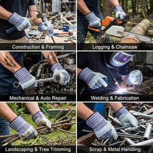 Gants de travail en cuir de vachette pleine fleur de haute qualité, respirants, antistatiques, avec manchette de sécurité, résistants à la chaleur, certifiés CE, pour ébénistes canadiens - Product Image 5