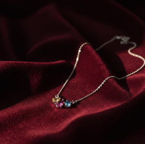 Collar con Colgante de Múltiples Formas de 16 Pulgadas, Plata de Ley 925, Collar con Colgante Chapado en Oro de 18K para Mujer, Regalo de Cumpleaños - Product Image 2