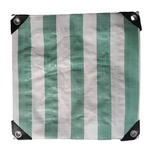 Bâche PE à rayures personnalisées 170G 180G Bâches enduites tissées Traitement UV Durable meilleure qualité Fabriqué au Vietnam - Product Image 1