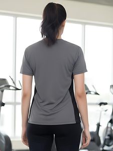 เสื้อยืดออกกำลังกายสำหรับผู้หญิง แห้งเร็ว ระบายอากาศดี เหมาะสำหรับฤดูร้อน ออกแบบมาเพื่อการเล่นโยคะ ฟิตเนส และกีฬาต่างๆ - Product Image 2