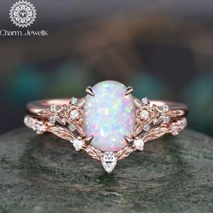 Bague de fiançailles Charm_Jewells pour femme en argent et or rose, sertie de moissanite, motif floral, sertissage à griffes, style classique, accent diamant, IGI - Product Image 3