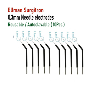 เข็มอิเล็กโทรด Surgitron ขนาด 0.3 มม. ที่ใช้ร่วมกับ Ellman ได้ จำนวน 10 ชิ้น แบบ FFPF EMC สำหรับเครื่องมือแพทย์แบบใช้มือ ใช้ซ้ำได้ ฆ่าเชื้อได้ ผ่านการรับรองมาตรฐาน CE ผลิตจากสแตนเลส สำหรับสัตว์เลี้ยง - Product Image 3