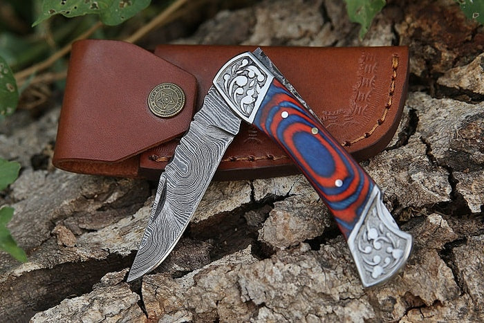 Blue & Red Wood