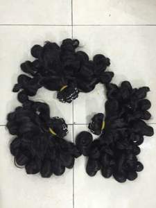 Extensions de cheveux humains Remy vietnamiens Bouncy Curl, trame naturelle à la machine, double trame, pointes prêtes à la permanente - Product Image 6