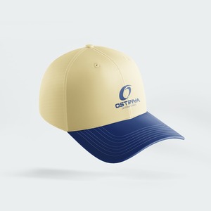 Casquette de baseball en toile à 6 panneaux, cadre bicolore, logo brodé à la main, structurée, 100% coton, visière incurvée, style vintage - Product Image 5