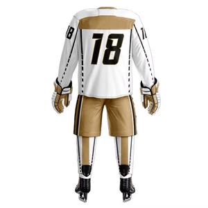 Vêtements de sport pour hockey sur glace pour hommes en gros – Respirant, léger, 100 % polyester, haute qualité, logo personnalisé, col en V, coupe athlétique - Product Image 3