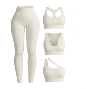 Ensemble soutien-gorge de yoga pour femme, tenue de sport sans couture pour la gym et l'entraînement, élégant ensemble soutien-gorge de yoga pour femme - Product Image 4