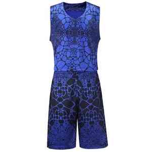 Ensemble de maillots de basket-ball personnalisés par sublimation, sans manches, respirant, en mesh, uniforme d'équipe, shorts athlétiques à séchage rapide pour hommes et jeunes - Product Image 5