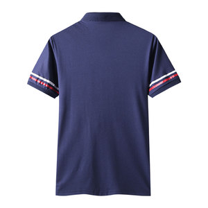 เสื้อเชิ้ตผู้ชายแฟชั่น ผ้าฟลีซเนื้อนุ่ม ระบายอากาศได้ดี ผลิตจากโพลีเอสเตอร์/คอตตอน คอปกคลาสสิก แขนสั้น สวมใส่สบาย เหมาะสำหรับใส่ลำลอง - Product Image 2