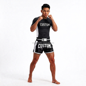 Conjunto de Pantalones Cortos de Muay Thai y Camiseta Deportiva para Artes Marciales Mixtas y Boxeo, al por Mayor - Product Image 3