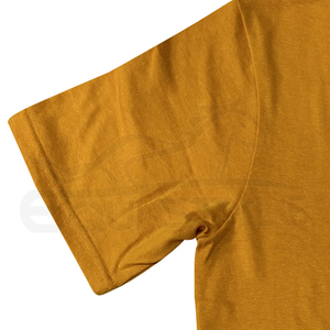 Camiseta Amarilla de Algodón y Poliéster de Secado Rápido, Unisex, Lisa, Informal, al por Mayor - Product Image 3