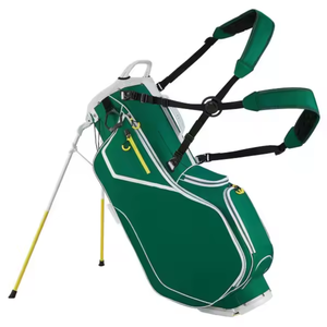 Nouveauté : Sacs de golf unisexes de haute qualité en cuir véritable, durables, avec motif géométrique de style vintage et broderie de logo personnalisée - Product Image 6