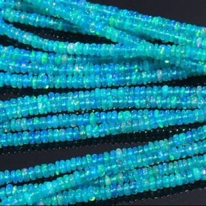 Cuentas redondas lisas de ópalo natural de Paraíba etíope de 3,5 mm, cuentas de ópalo azul para la fabricación de joyas, manualidades, suministros a granel. - Product Image 6