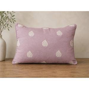 Luxury 100% Linen Embroidered Rectangle <b>Cushion</b> <b>Cover</b> Festival Pattern | Washable Eco-Friendly Decorative Pillow <b>Cover</b> for Home - Product Image 1