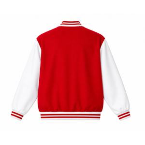 Custom Delta Sigma| Theta Sorority Racing <b>jacket</b> embroidered logo red white letterman Style for female <b>with</b> polyester <b>lining</b> - Product Image 3