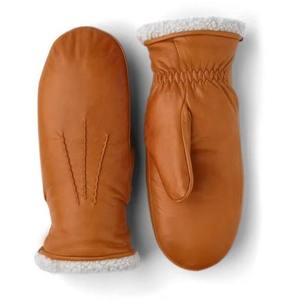 Winter Ski Sports Mitten for Men and Women Black Cowhide <b>Leather</b> <b>Long</b> <b>Gloves</b> Eco-Friendly Durable Four Seasons - Product Image 1