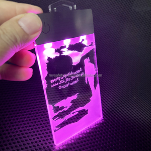 บัตรพนักงาน LED แบบกำหนดเอง ป้ายชื่อพนักงาน ป้ายติดบัตรพลาสติกแบบพิเศษ สลักลายได้ พร้อมแผ่นสัมผัส สวิตช์แบบใช้แบตเตอรี่ พิมพ์ลายได้ - Product Image 4