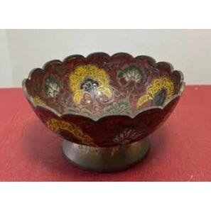 Bol décoratif en métal tendance pour table, aspect fabuleux, pour servir des fruits, des collations, des fruits secs, bol plaqué or, fournisseur d'Inde - Product Image 1