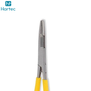 Pince de pêche jaune vif en acier inoxydable avec revêtement en caoutchouc, à mâchoires droites, type hémostatique, pour l'extraction profonde des hameçons - Product Image 6