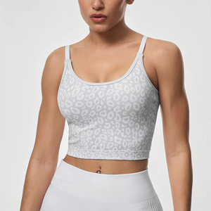 Sujetador deportivo para mujer hecho con tela transpirable que absorbe la humedad, con soporte para entrenamientos en el gimnasio, yoga, fitness, correr y entrenamiento, en oferta. - Product Image 1