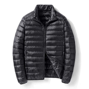 Chaqueta acolchada con capucha para hombre, cómoda, ligera, cálida, ideal para uso diario informal y viajes al aire libre. - Product Image 2