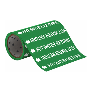 Marcador Flexible para Tuberías de Retorno de Agua Caliente, para Identificación de Tuberías Industriales - Product Image 3