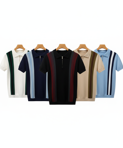 เสื้อเชิ้ตผู้ชายไซส์ใหญ่ ผ้าถักโพลีเอสเตอร์ 100% สไตล์จีน ป้องกันขนร่วง แขนสั้น ระบายอากาศได้ดี - Product Image 5